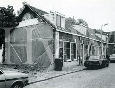 Tuinstraat. Ook deze woningen in de Tuinstraat (kant Wilhelminapark) moesten wijken voor de nieuwbouw.
Trefwoorden: Tuinstraat Wilhelminapark